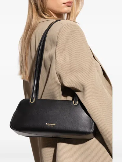 Kate Spade New York Grace Fine Grain Leather Shoulder Bag In Black