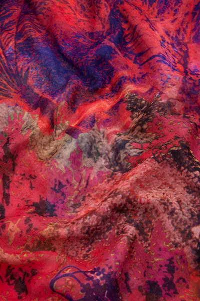 Desigual Scarf Designed By Mr. Christian Lacroix In Red