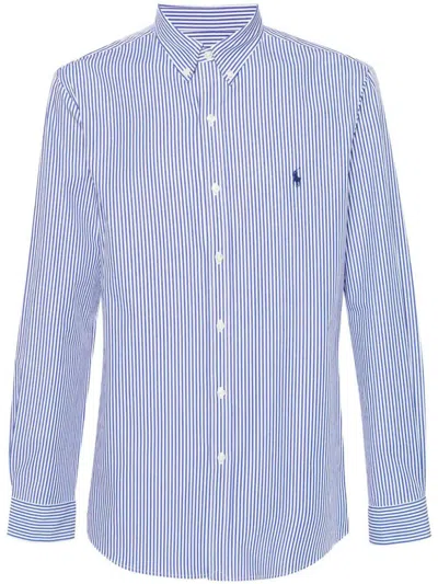 Polo Ralph Lauren Cotton Sport Shirt In Blue