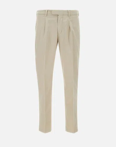Devore Silk-blend Trousers In Beige