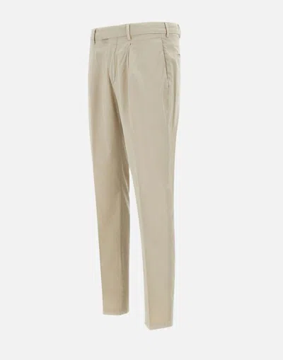 Devore Silk-blend Trousers In Beige