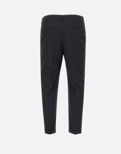 Devore Pleated Trousers In Black