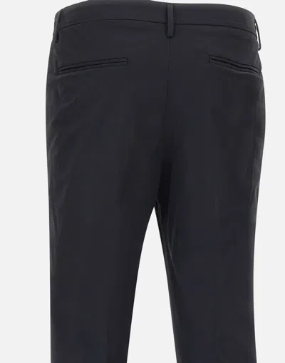 Devore Pleated Trousers In Black