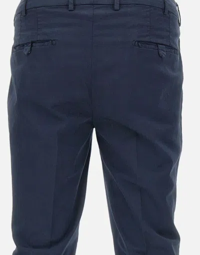Devore Pleated Trousers In Blue