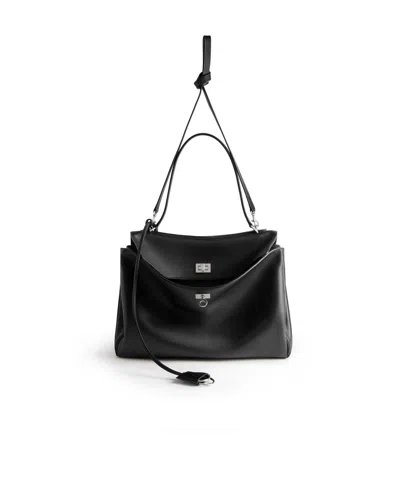 Balenciaga Women's Smooth Calfskin Medium Rodeo Bag In Black