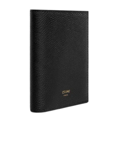 Celine Grain Trimphe Wallet In Black
