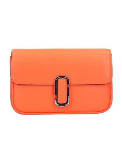 Marc Jacobs The J Marc Soft Shoulder Bag In Orange