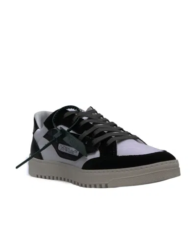 Off-white Panelled Low-top Sneakers In Gray