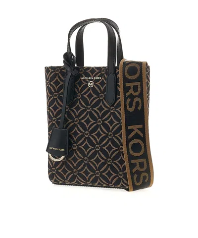 Michael Kors Sinclair Extra-small Tote Bag In Black/deep Camel