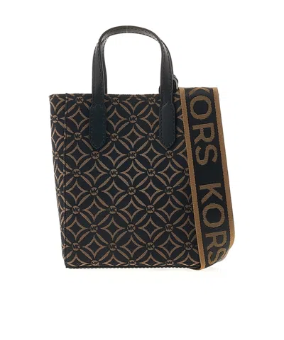 Michael Kors Sinclair Extra-small Tote Bag In Black/deep Camel