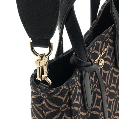 Michael Kors Sinclair Extra-small Tote Bag In Black/deep Camel