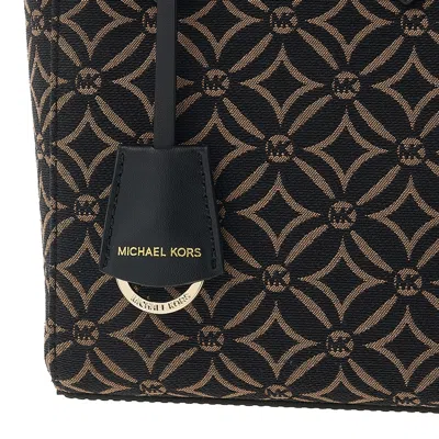 Michael Kors Sinclair Extra-small Tote Bag In Black/deep Camel