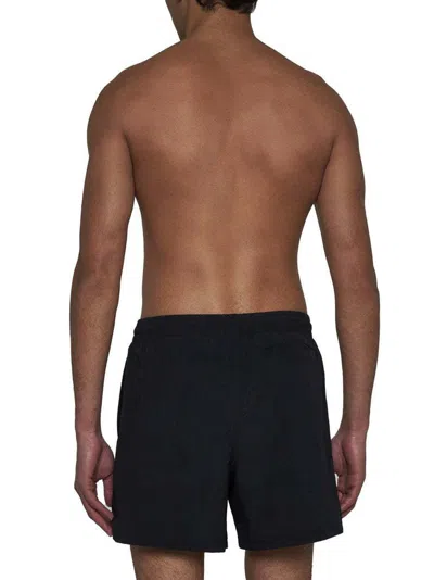 Kenzo Logo-patch Swim Shorts In Black