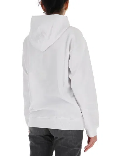Givenchy Logo Print Hoodie In White