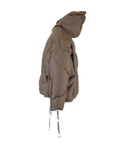 Khrisjoy Khris Shiny Down Jacket In Gray