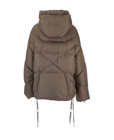 Khrisjoy Khris Shiny Down Jacket In Gray
