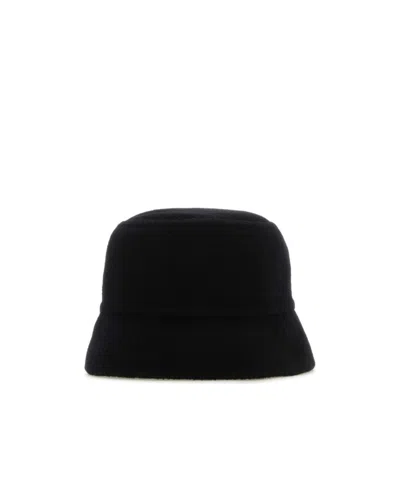 Prada Midnight Blue Cashmere Bucket Hat In Midnight Blue