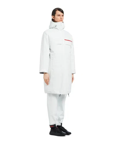 Prada Chalk Re-nylon Padded Jacket In White