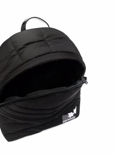 Dsquared2 Padded Logo-print Backpack In Black