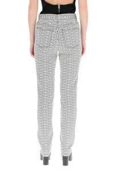 Givenchy 4g Jacquard Jeans In Gray