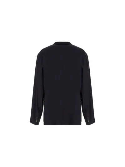 Balenciaga Oversized Single-breasted Blazer In Black