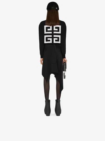 Givenchy Zip-front Asymmetric Skirt In Black