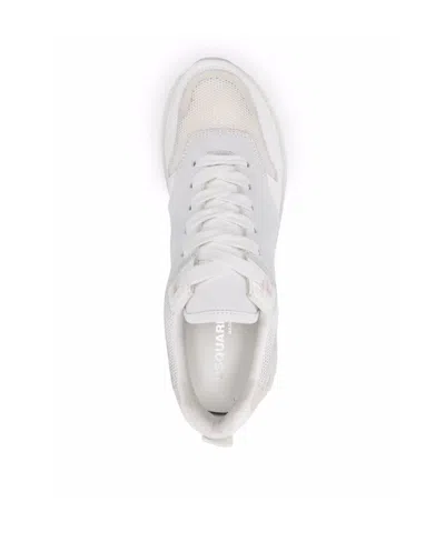 Dsquared2 Panelled Low-top Sneakers In White