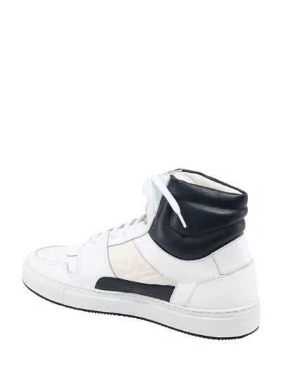 Common Projects High-top Leather-panelled Sneakers In White
