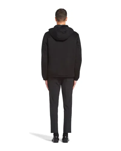 Prada Cashmere Blouson Jacket In Black