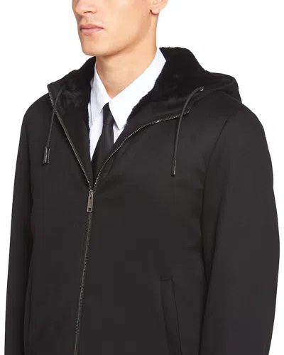 Prada Cashmere Blouson Jacket In Black