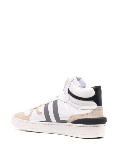 Lanvin Low Clay Low-top Sneakers In White Silver