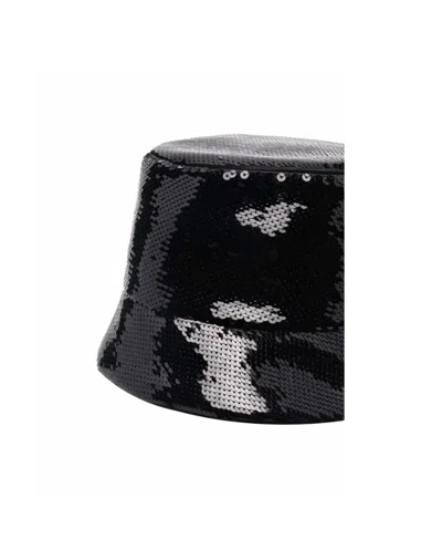 Prada Cappello Da Pescatore In Paillettes Nere Donna In Black