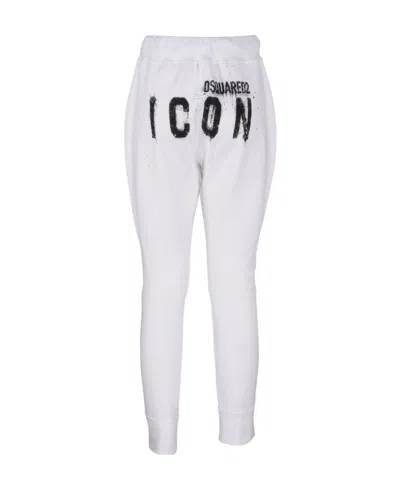 Dsquared2 Icon-print Track Pants In White