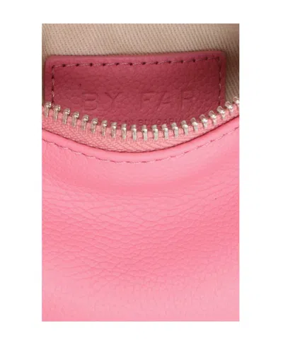 By Far Mini Micro Cush Grained Leather Tote Bag In Pink
