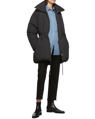 Totême Straight Cropped Jeans In Black