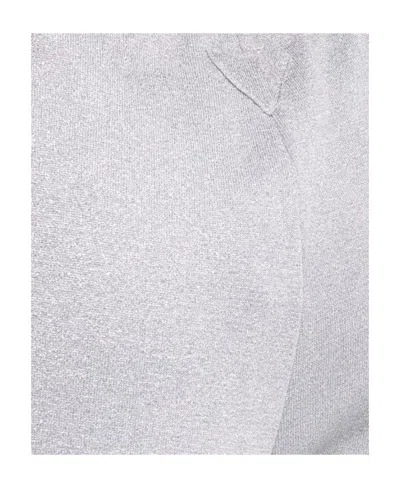 Prada Straight-leg Track Pants In Silver