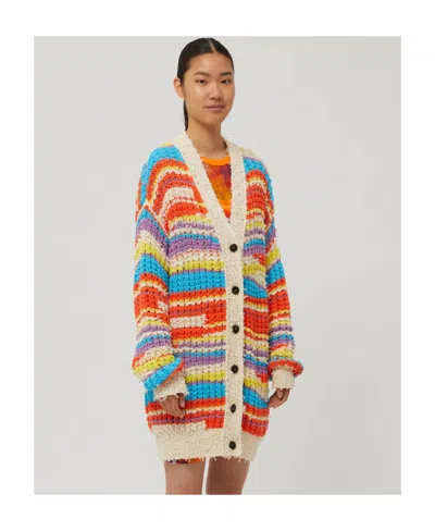 Msgm Cardigan In Multi In Multicolor