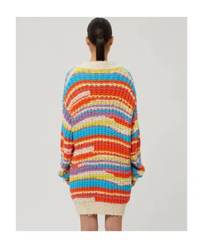Msgm Cardigan In Multi In Multicolor