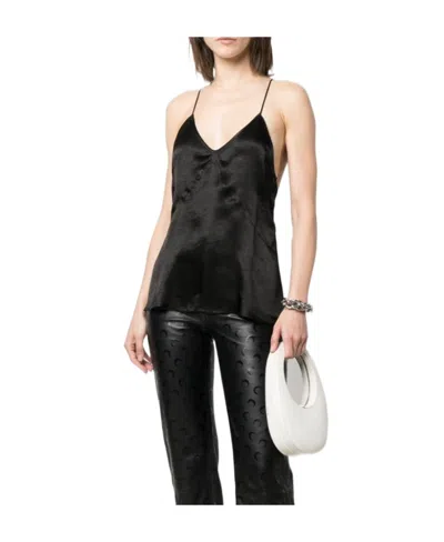 Dsquared2 Satin-effect Camisole Top In Black