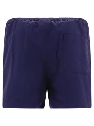 Msgm Logo Print Bermuda In Black