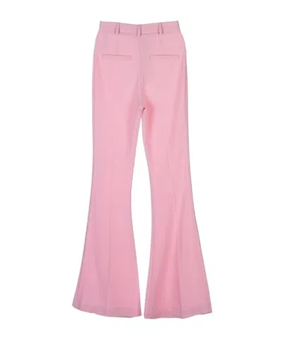 Hebe Studio Casual Pants With Belt Loops In Pink
