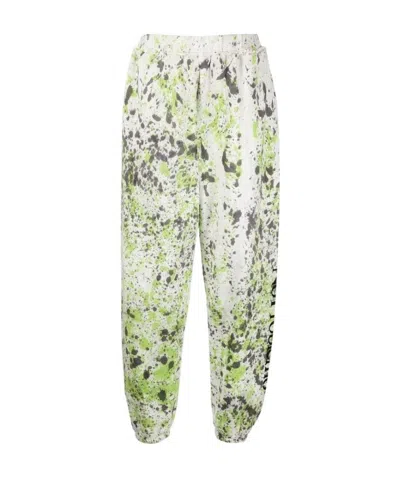 Aries Spray-dye Cotton No Problem Sweatpants In White