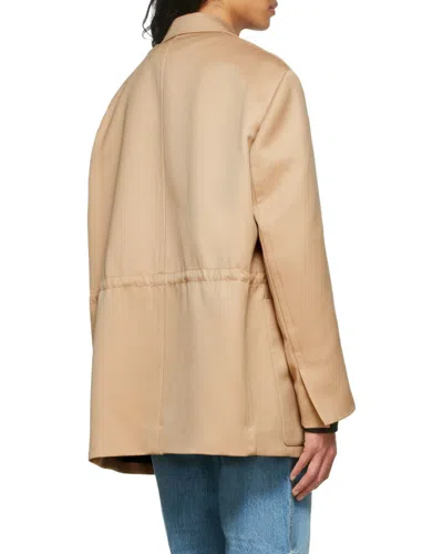 We11 Done Logo Suit Jacket In Nude