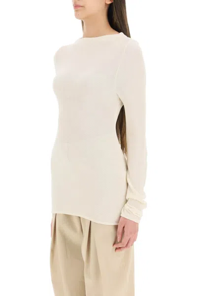 Low Classic Logo Close-knit Pullover In White