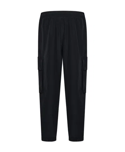 Balmain Embossed-logo Modal-blend Cargo Pants In Black
