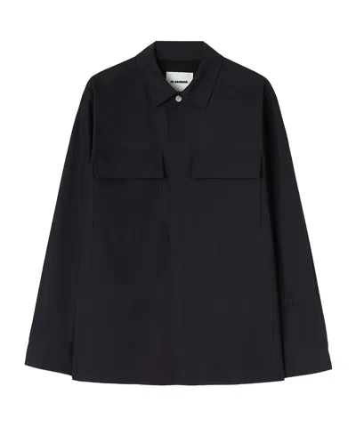Jil Sander Men's Wool Shirt In Black