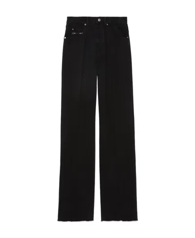 Gucci Horsebit Straight-leg Jeans In Black