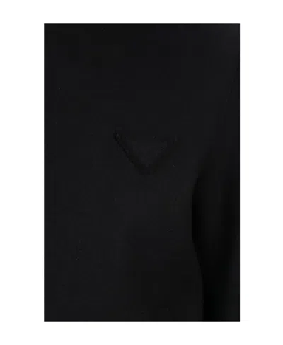 Prada Giubbino In Feltro Nero Uomo In Black