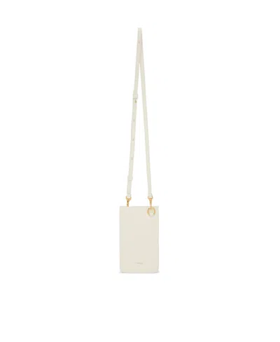 Jil Sander Rectangular-shaped Neck Phone Holder In White