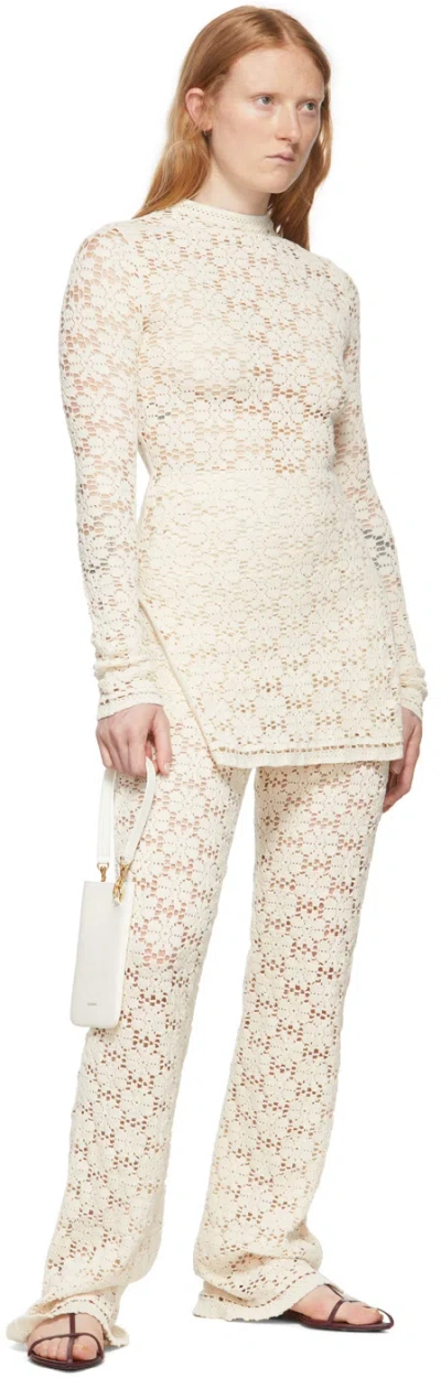 Jil Sander Rectangular-shaped Neck Phone Holder In White